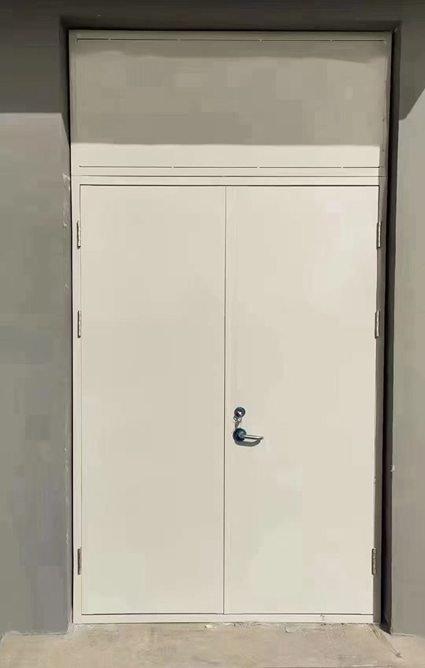 展览馆项目完成大跨度宁县防火门安装